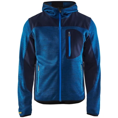 Afbeelding van Blåkläder 4930 2117 Gebreid vest met softshell Marineblauw/Marineblauw maat L