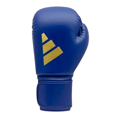 Afbeelding van adidas Speed 50 bokshandschoenen voor volwassenen, bokshandschoenen, 10 oz, comfortabele en duurzame blauw
