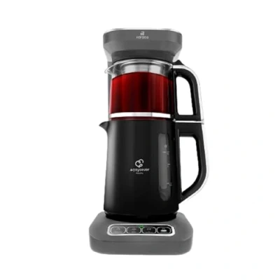 Afbeelding van Karaca Çaysever Robotea Pro 4 in 1 sprekende filterthee en koffiezetapparaat, 2500 W Space Gray, theezetfunctie, filterkoffie, voedselwaterbereidingsfunctie, versheidsindicator
