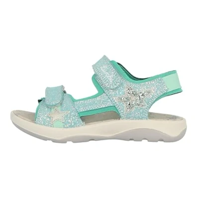 Afbeelding van Lurchi FIA 2 Sandalen voor kinderen, Maat: 32, Turkis Veloursleer