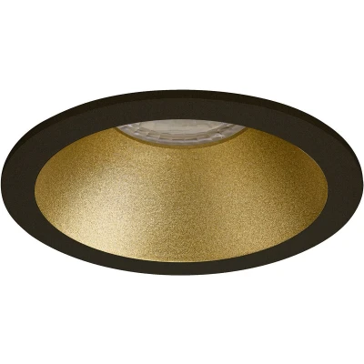 Afbeelding van Premium Inbouwspot Warmglow Norbert Goud, Zwart Verdiepte ronde spot Philips Warm Glow Met LED