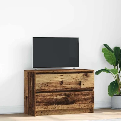 Afbeelding van vidaXL Tv meubel 80x35x54 cm spaanplaat oud hout