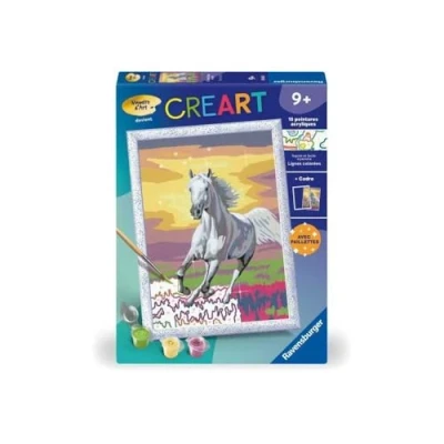 Afbeelding van CreArt Kids 18x24cm Paard in de Wei, Schilderen op Nummer Kit, Kunstnummer, Leeftijd 7+, 25845, R...