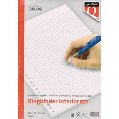 Afbeelding van Interieur Quantore A4 23 gaats lijn 100vel