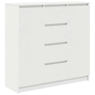 Afbeelding van vidaXL Dressoir met lades 100,5x35x98,5 cm spaanplaat wit