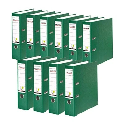Afbeelding van Falken Harde map DIN A4 10 pack breed groen