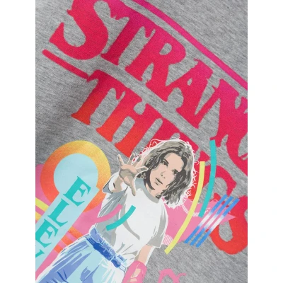 Afbeelding van Name it Nkfdunna Strangerthings SS BOX BFU Tshirt print voor kinderen, Maat: 116, Grey melange