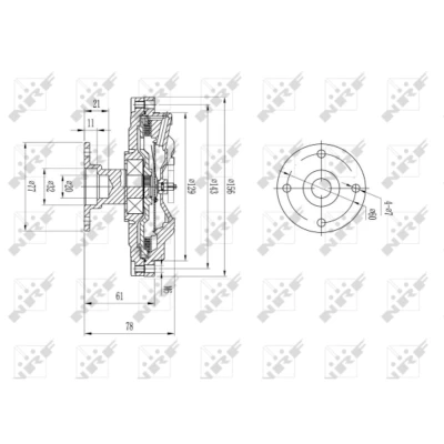 Afbeelding van Koppeling, radiateurventilator NRF 49573