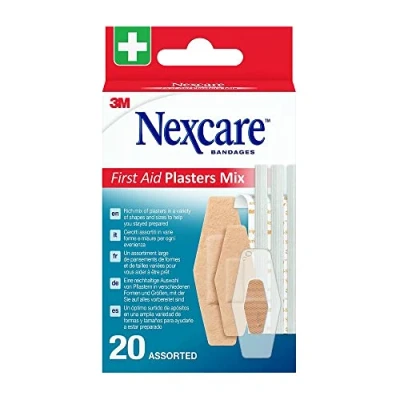 Afbeelding van 3M Nexcare Eerste Hulp Pleisters Mix 20 Verbandmiddelen