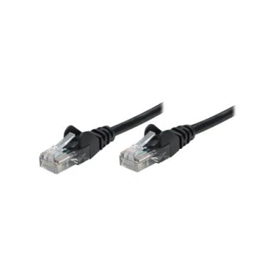 Image de Intellinet Cordon de raccordement RJ 45 (M) pour 10 m UTP CAT 5e démarré, sans crochet noir