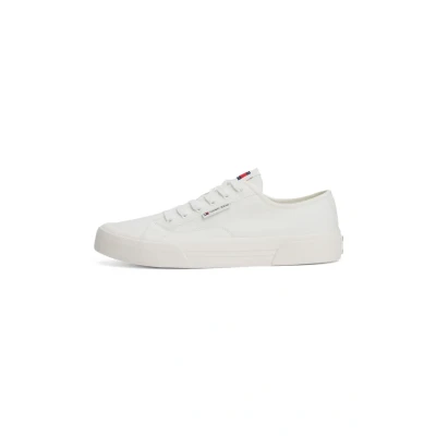 Afbeelding van Tommy Jeans LACE UP Sneakers laag, Heren, Maat: 43, Ecru Katoen