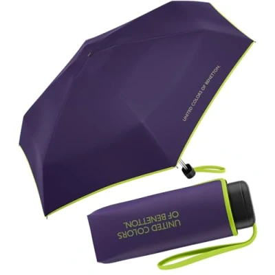 Afbeelding van Benetton Zakparaplu Ultra Mini Flat Solid, Indigo