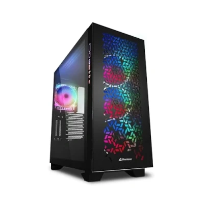 Afbeelding van Sharkoon CA300H Tower PC behuizing Zwart