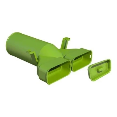 Afbeelding van Ubbink AE55SC ventieladapter Ø125mm recht met 1 afdekkap 0188164