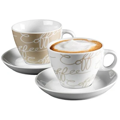 Afbeelding van Ritzenhoff &amp; Breker 005752 Cornello koffiekopjesset, 4 delig, crèmekleurig