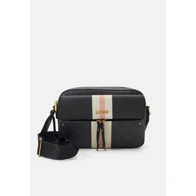 Afbeelding van LIU JO schoudertas Clidia Camera Case Bag Nero donkergrijs