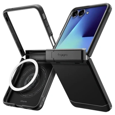 Afbeelding van Spigen Tough Armor Pro MagFit beschermhoes compatibel met Samsung Galaxy Z Flip 7 zwart