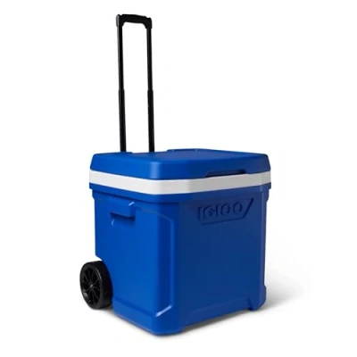 Afbeelding van Igloo Profile II 60 Roller passieve koelbox 56 liter blauw met wielen