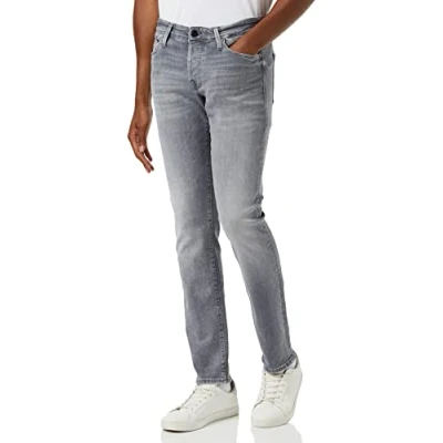 Image de Jack&amp;Jones Pull à col roulé en coton mélangé., Gris denim, 34W / 34L