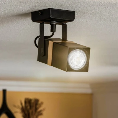 Afbeelding van Plafondspot Vidar, zwart, 1 lamp