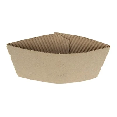 Afbeelding van Golfkartonnen beker sleeves voor 35cl en 45cl bekers (1000 stuks)