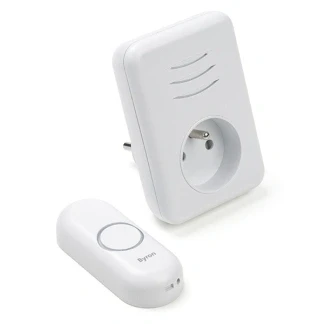 Afbeelding van Plug in deurbel Byron (Draadloos, 150 meter, Doorsteekstekker, Penaarde)