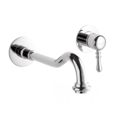 Afbeelding van PB Classic klassieke inbouw eenhendel wastafelkraan 25cm chroom 1208674312