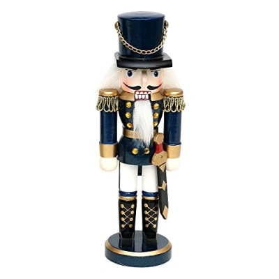 Afbeelding van Dekohelden24 Klassieke blauwe Soldaat Notenkraker ca. 20 cm 520218