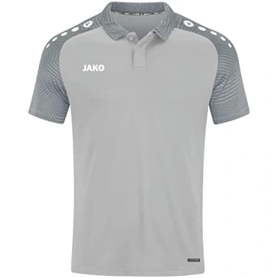 Afbeelding van JAKO Polo Performance Zacht grijs/steengrijs