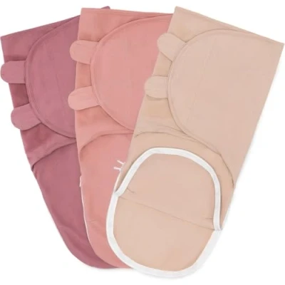 Afbeelding van Comfy Cubs Babydeken, 3 6 maanden, essentiële babyslaapzak, wikkeldoek, 100% ademend katoen, verstelbaar, stuks (lichtroze, blush, paars, L)