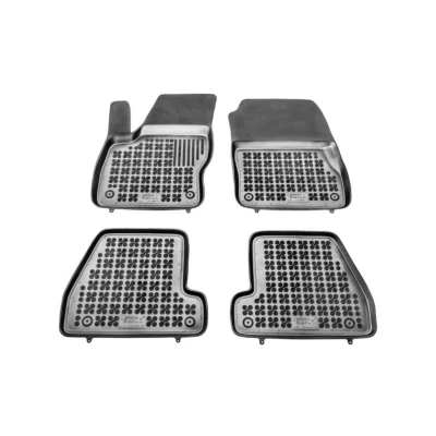 Afbeelding van REZAW PLAST 200614 Vloermatset Rubber voor en achter 4 Zwart Op maat gemaakt FORD: FOCUS 3