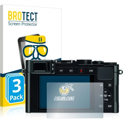 Afbeelding van BROTECT Screenprotector voor Leica D Lux (Typ 109) Folie Beschermfolie Beschermglas transparant (3 Stuks)