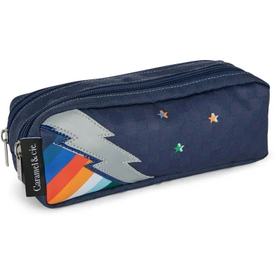 Afbeelding van Caramel &amp; Cie Pennenzak Chromatic Lightning Blauw