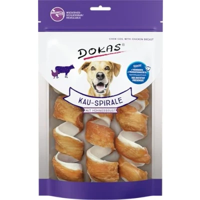 Afbeelding van Dokas Hunde Snack Kauspirale mit Hühnerbrustfilet Huhn