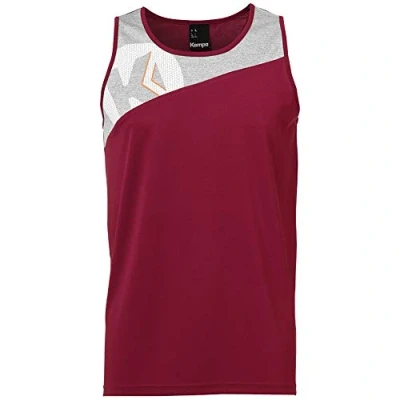 Afbeelding van Kempa Core 2.0 Singlet Diep Rood Donker Grijs Melange Maat 3XL