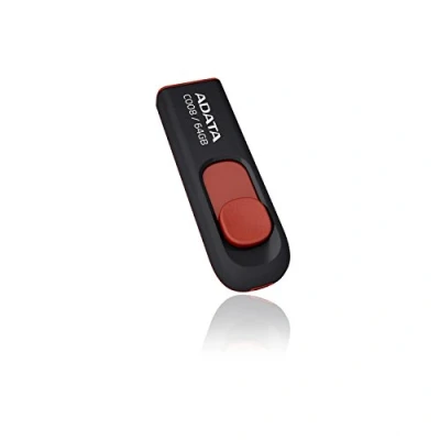 Afbeelding van Adata USB 2.0 Stick C008 Zwart/Rood 64GB (64 GB, A, 2.0), stick, Zwart, Rood