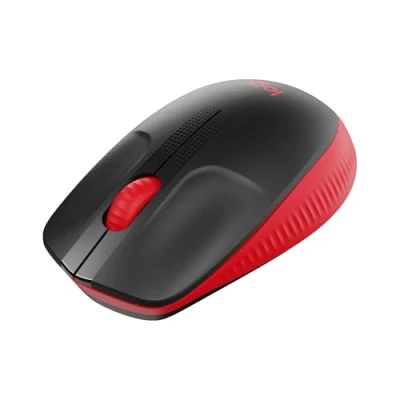 Image de Souris sans fil ergonomique Logitech M190 récepteur USB Rouge
