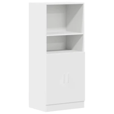 Afbeelding van vidaXL Keukenkast 57x41,5x131,5 cm bewerkt hout wit