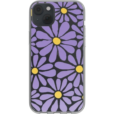 Afbeelding van imoshion hoesje Geschikt voor iPhone 14 Design Tropical Violet Flowers Connect