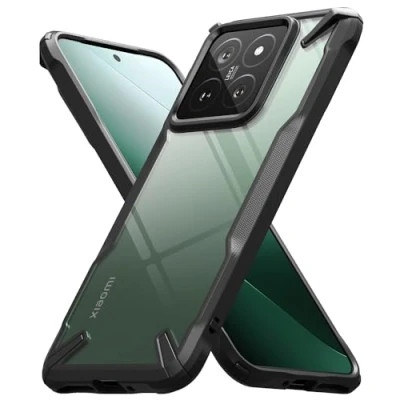 Afbeelding van Ringke Beschermhoes voor Xiaomi 14 [Fusion X] transparant schokbestendig [militaire verdediging] krasbestendig polycarbonaat harde TPU bumper zwart