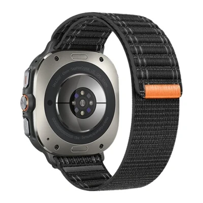 Afbeelding van Nylon Wave band Zwart Samsung Galaxy Watch Ultra 47mm
