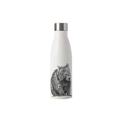 Afbeelding van Maxwell &amp; Williams Dubbelwandige Thermosfles van roestvrij staal 18/8, design Flower of Wombat, Collectie Marini Ferlazzo, 500 ml Wit