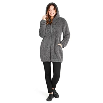 Afbeelding van CityComfort Damestrui met capuchon, warme en zachte fleecejas voor dames tieners, wintertrui capuchon