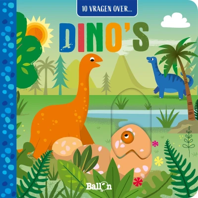 Afbeelding van Uitgeverij ballon flapjesboek 10 vragen over dino&#039;s