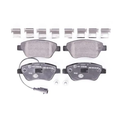 Afbeelding van HELLA 8DB 355 018 821 Remblokkenset Met slijtage waarschuwingscontact remzadelschroef toebehoren FIAT: 500 Hatchback, C Convertible