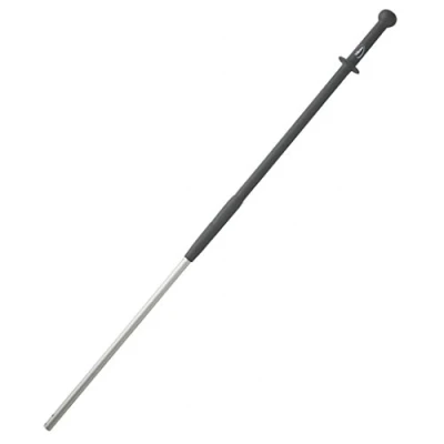 Afbeelding van Vikan Mop Stelen Microfibre Aluminium Steel 1375mm Ø29mm Clickfit Grijs Ergonomisch