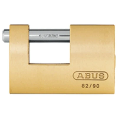 Afbeelding van ABUS Hangslot 82 mono blok 90mm enkele vergrendeling messing