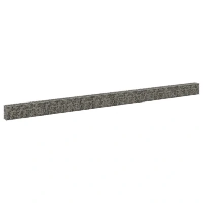 Afbeelding van Schanskorfmuur met deksels 900x30x50 cm gegalvaniseerd staal