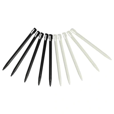 Afbeelding van vhbw Set van 10 styluspen, compatibel met Nintendo DSi, DSi XL, DS Lite gameconsole, 9,2 cm lang, zwart wit
