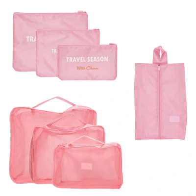 Afbeelding van Charm London Travel Accessoires Packingcubes pink